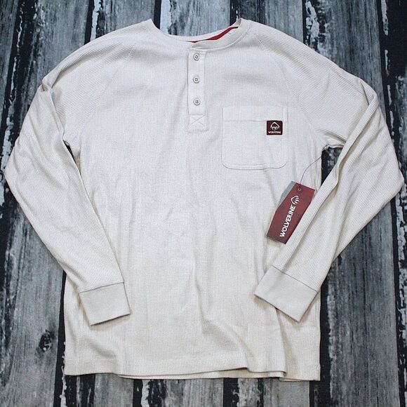 NEW Wolverine Men's Walden II Thermal Long Sleeve Henley - Picture 1 of 4
